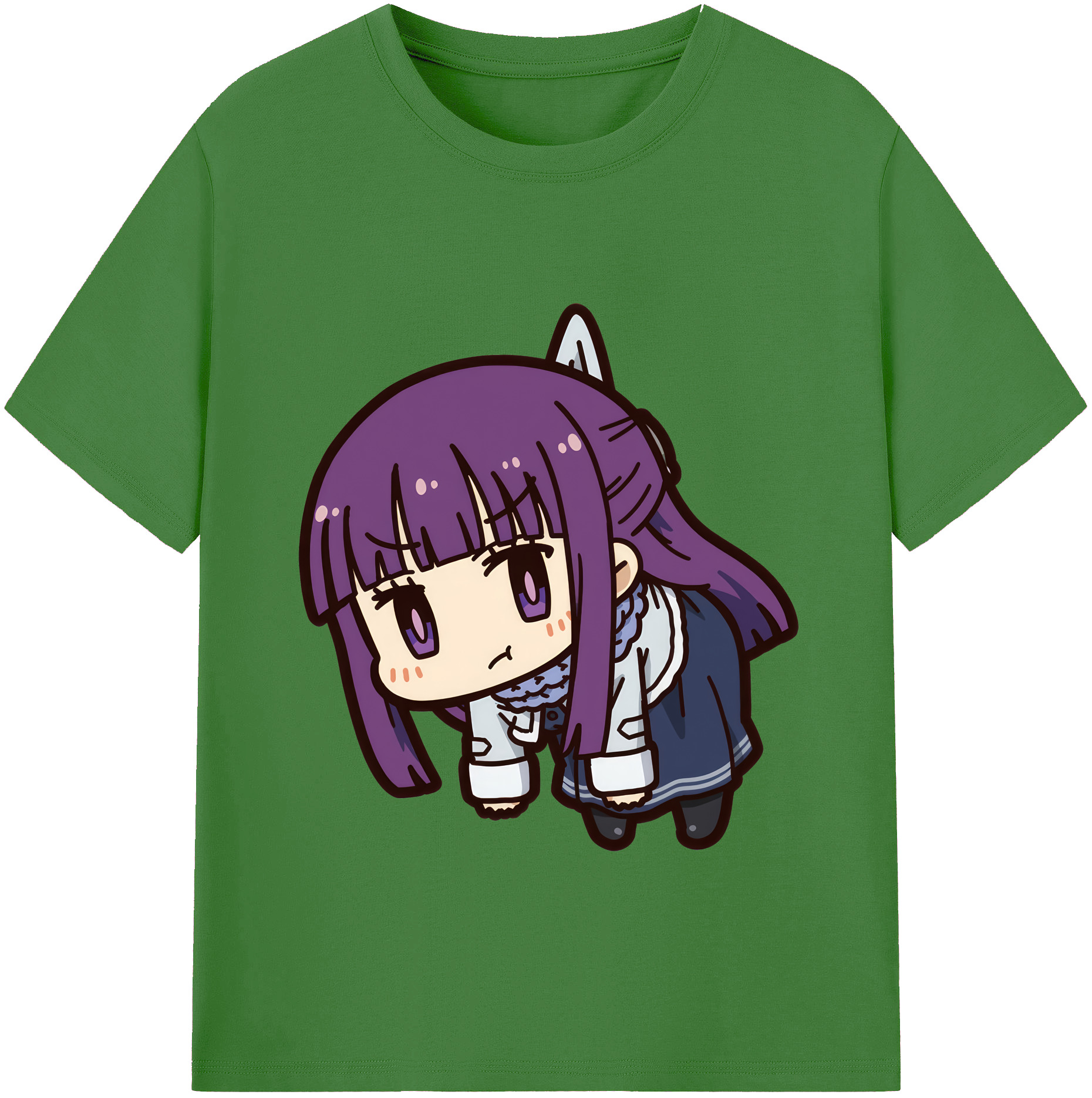 （画像用） 葬送のフリーレン Frieren レディースカジュアルプリントTシャツ（綿100％）